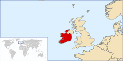 Географічне положення Ірландії