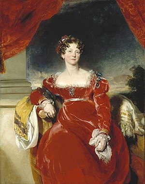 Портрет принцессы Софии кисти Томаса Лоуренса (1825). Королевская коллекция, Лондон