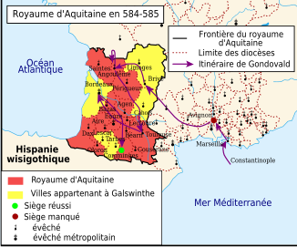 Kingdom of Aquitaine (584-585).