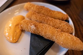 Mozzarella sticks are a type of deep fried cheese.
