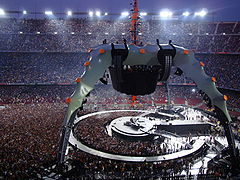 Audience view of the U2 360° Tour in Spain