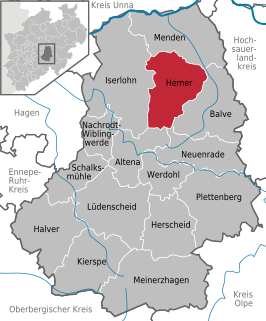 Kaart van Hemer