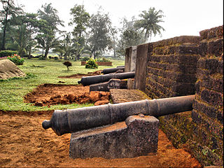 Cannons at Kannur fort