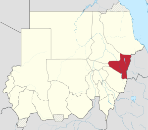 Location in Sudan.