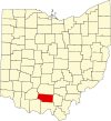 State map highlighting Pike County