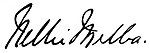 Nellie Melba aláírása