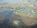 Image 8Aerial view over Okavango Delta (from Economy of Botswana)