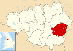 Tameside shown within Greater Manchester