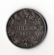 1 Gulden (1841), vorne