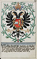 Armoiries impériales de Matthias Ier de Habsbourg (vers 1612-1619) de Hans Ulrich Fisch (de) (1627).