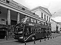 Image 74A Double-decker bus in front of the Presidential Palace in the Historic Center of Quito - World Heritage Site by UNESCO (from Double-decker bus)