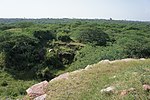 Walls of Lal Kot and Rai Pithora's fort at the point where they meet together