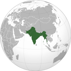 1936 में ब्रिटिश भारतीय साम्राज्य।