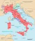 Граници на Кралство Италия през 1864 г.