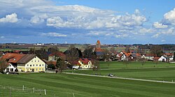 Municipal part of Weicht seen from the southwest