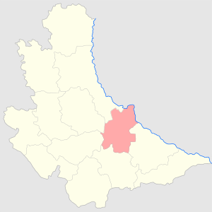 Каневский уезд на карте