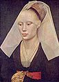 Roger van der Weyden: Retrato dunha dama (século XV) .