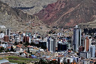 Visra del barrio de Calacoto, Macrodistrito Sur