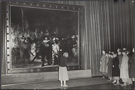 Présentation à des écoliers en 1952.