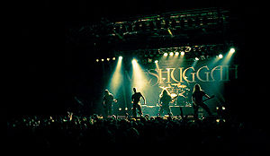 Meshuggah performing in 2008