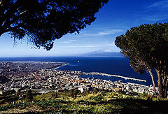 Panorama di Reggio Calabria, città più popolosa della regione