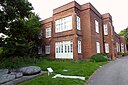 ☎∈ Saffron Walden museum with a glacial erratic and stone coffins in Jbaseuly 2012.