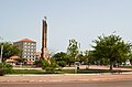 Sebuah monumen di pusat kota Bissau