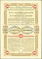 Anleihe der Budapester Elektrische Stadtbahn AG vom 31. Dezember 1908