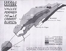 carte géologique du bassin houiller de Blanzy