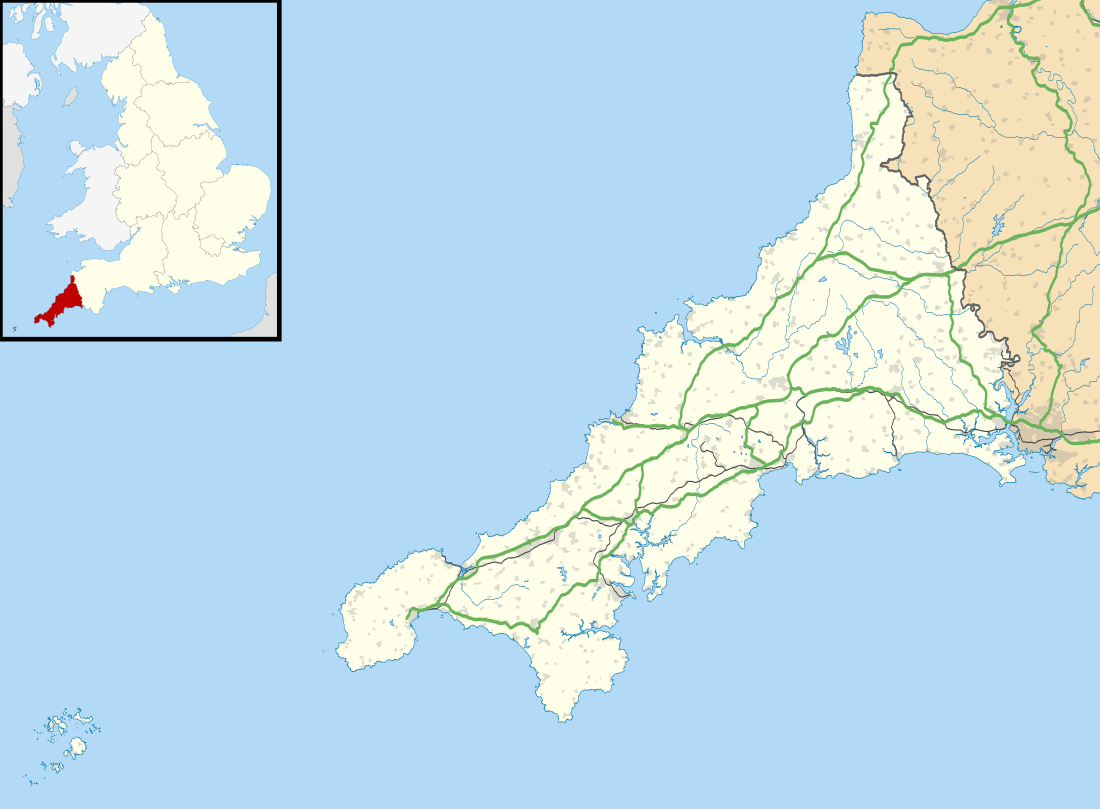 List of monastic houses in Cornwall is located in Cornwall