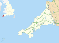 Lanivet is located in Cornwall