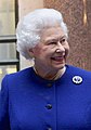 Elizabeth II wearing the Prince Albert Sapphire Brooch, 2012