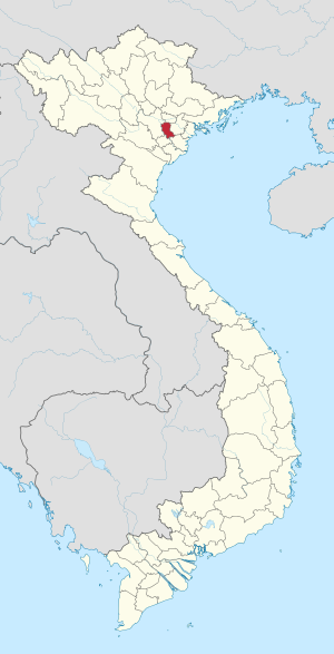 Karte von Vietnam mit der Provinz Hưng Yên hervorgehoben
