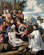 Оплакивание Христа с донатором. Ок. 1535. Дерево, масло. Центральный музей, Утрехт