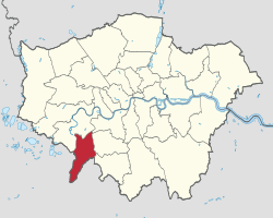 Kingston upon Thamesin sijainti Lontoossa.