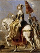 Jean de Saint-Igny: Königin Anne d'Autriche zu Pferde, ca. 1630-1635