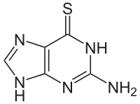 Struktur von 6-Thioguanin