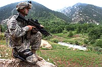M249パラトルーパーを携えたインディアナ陸軍州兵 アフガニスタンで