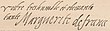 Signature de Marguerite de France