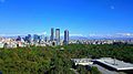 Veduta panoramika ta' Paseo de la Reforma mill-Foresta Chapultepec.