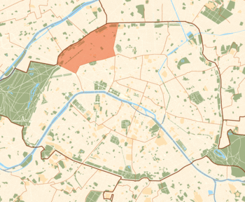 Carte des arrondissements parisien