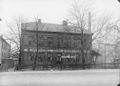 M. Ottesen café & restaurant, Stortingsgata 28, trehus. Fotografert 5. mars 1899, revet 8. mars samme år