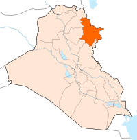 Location of Sulaymaniyah Province