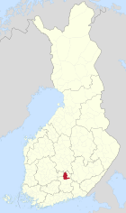 Lage von Sysmä in Finnland