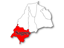 Kaart van Sagres