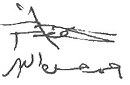 Firma di Ahmed Hasan al-Bakr