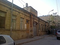 Süleyman Sani Axundovun yaşadığı ev. Zərgərpalan küçəsi 121