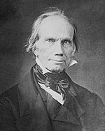 Black-and-white photographic portrait of Henry Clay