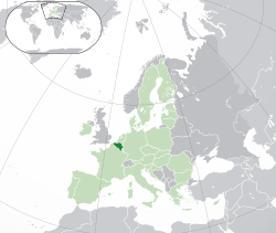 Location of Belgije