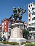 Estatua ecuestre de El Cid en Burgos, de Juan Cristóbal González Quesada (1955).[62]​